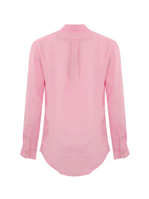 Camicia button-down in lino Rosa POLO RALPH LAUREN | 710968915002